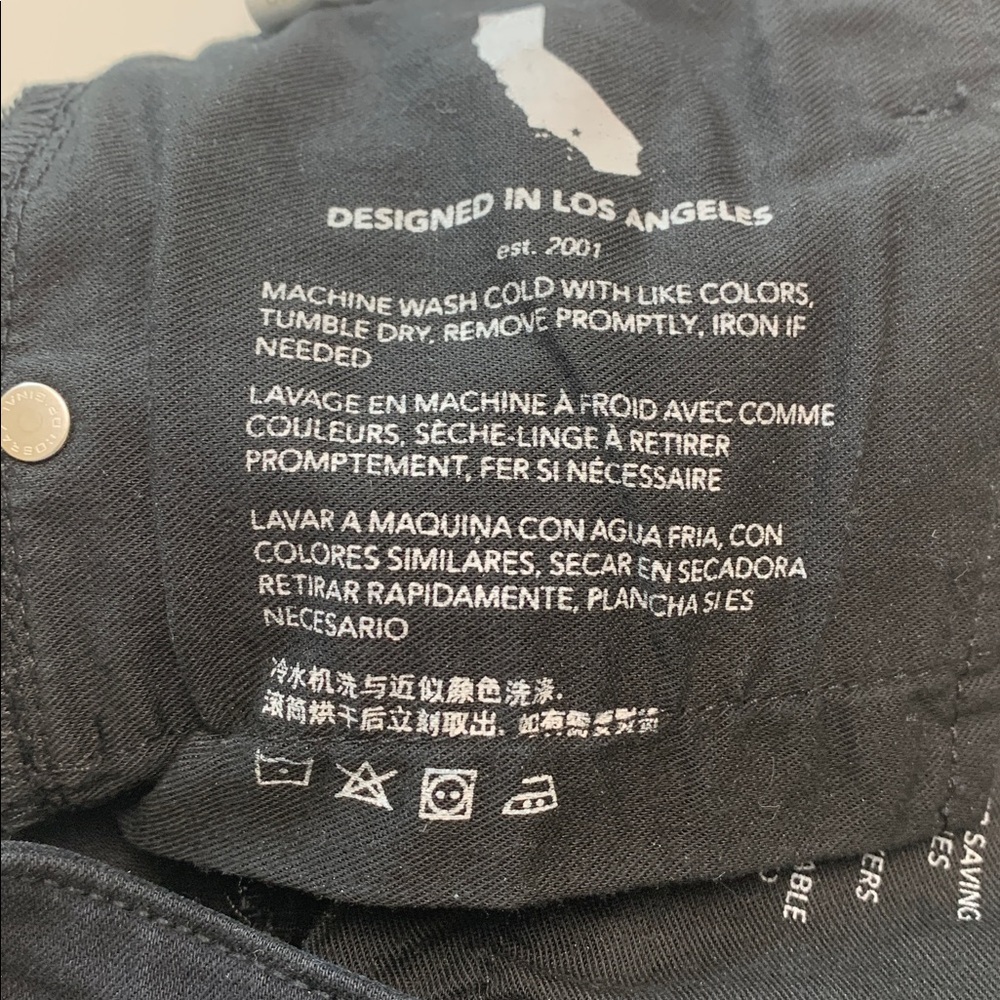 AG Farrah Highrise Skinny Black 26R - Picture 10 of 11